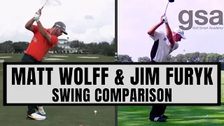 Matt Wolff & Jim Furyk Swing Comparison | Backswing & Transition Sequence