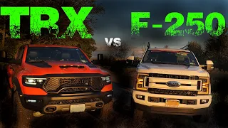 TRX vs Diesel Work Truck TUG OF WAR