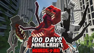 I Survived 100 Days In The Ultimate Parasite and Zombie Apocalypse in Hardcore Minecraft...