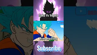 Goku Vs Vegeta arm wrestling fan animation #dbz #shorts