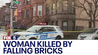 Woman killed by falling bricks in Brooklyn