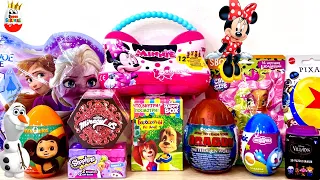 CARTOON MIX! Minnie Bowckets, Miraculous, Barboskins, Shopkins, Smeshariki, Surprise unboxing