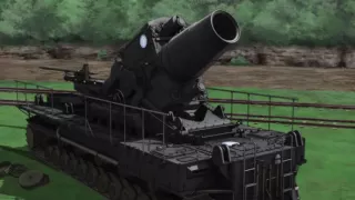 Girls und panzer KARL (With WoT 183mm gun sound)