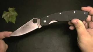 Spyderco Military knives Collection Video Review CPM 440V CPM S30V CPM S90V BG42