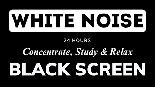 Sleep Fast With White Noise || Helps Reduce Tinnitus & Stop Thinking || Soft Black Screen