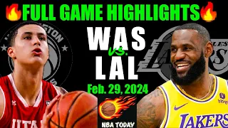 Los Angeles Lakers vs Washington Wizards Full Game Highlights | Feb 29 | 2024 NBA Season