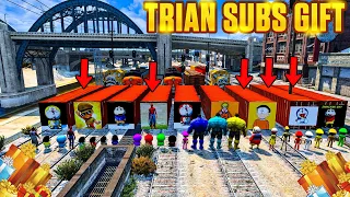 Shinchan Pinchan Doraemon Got Containers Gifts From Subscribers😱 Train Crash🚂