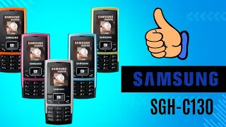 Samsung SGH-C130, простой, не большой и разноцыетный.