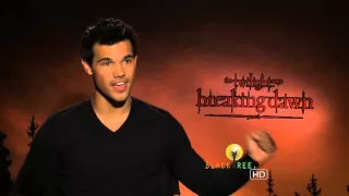 Taylor Lautner talks about his 'first' | Twilight Breaking Dawn Pt. 1