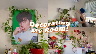 Decorating My Room: kpop posters, plants, frames [pt. 2]