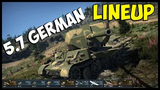 The 5.7 German Lineup - The "BEST" Lineup In The Game ( War Thunder )