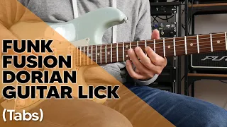 Funk Fusion Dorian Guitar Lick (Cantaloupe Island)