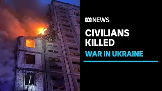 Russia fires more than 20 missiles across Ukraine, striking civilian homes | ABC News