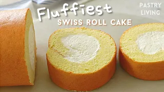 Fluffiest Roll Cake | Dojima Roll | Japanese Roll Cake