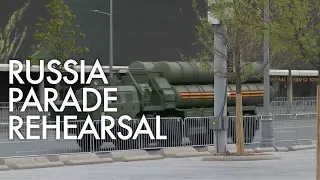 Topol M missile, T-34 tanks and military vehicles seen in Russia's V-Day parade rehearsal