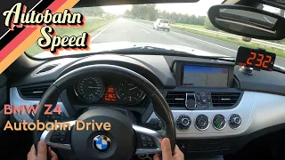 Top Speed 238km/u - BMW Z4 SDrive23i (E89, 2009) - Autobahn Drive POV