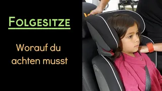 Folgesitze: Häufige Fehler beim Anschnallen (Sitzgruppe 2/3 von 15-36kg/ 100-150cm)