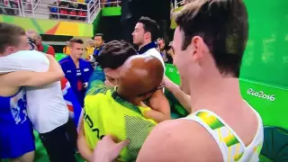 Diego Hypolito keeps his cool after winning Brazil Gymnastics Floor medal