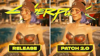 Cyberpunk 2077 | Release Vs Patch 2.0 - Details COMPARISON