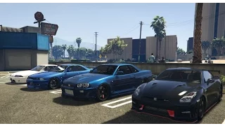 GTA V | NISSAN SKYLINE  | GTR  R35  R34  R33  R32   | GTA 5 MOD