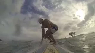 Surfing Waikiki Beach Hawaii (GOPRO)
