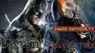 Batman Arkham Origins: Deathstroke boss fight. No Damage/No counter Icons/Hard diff.