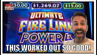 IT WAS A BIG WIN USING THE LADDER METHOD ON FIRE LINK POWER 4 SLOT MACHINE!