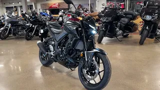 2023 Yamaha MT-03 walk around black