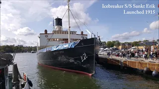 Icebreaker S/S Sankt Erik triple expansion steam engine at full speed