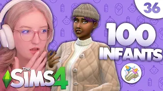 Yelling at my Sims to GROW UP!!  - 100 Infants Challenge [36] | The Sims 4