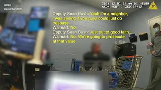 Bodycam video of Deputy Sean Bush at a Walmart