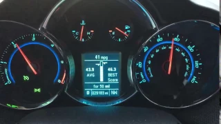 Chevy Cruze Diesel 74 mph fuel economy