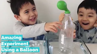Hot and Cold Air Science Experiment for Kids - Fill the Balloon Trick
