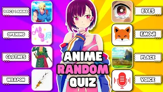 Anime Random Quiz 🕹️ | Test Your Skill! 🏆