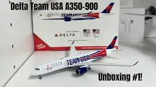 Gemini Jets Unboxing #1! Delta Team USA A350-900 1/400 Scale Exclusive