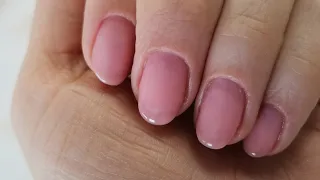 Schlichte Naturnägel mit Shellac (Gellack)