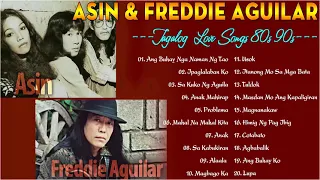 Asin,Freddie Aguilar Greatest Hits NON STOP - Mga lumang tugtugin tagalog opm nonstop 80's 90's