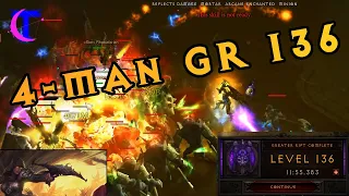 Diablo III Season 20 Gameplay - 4man Greater Rift 136