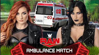 WWE 2K24 - Ambulance Match - Becky Lynch VS Rhea Ripley | WWE Raw