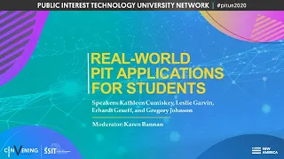 PIT POSTER | Real World Applications for IT Students - 2019 Grantees