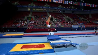 PENG Beatriz (POR) - 2017 Trampoline Worlds, Sofia (BUL) - Qualification Double Mini Routine 1