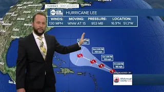 Tracking the Tropics | Hurricane Lee forecast to intensify into Category 5 within 24 hours