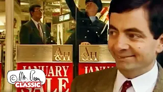 Queuing For The JANUARY SALES | Mr Bean Funny Clips | Classic Mr Bean