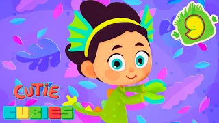 Cutie Cubies 🎲 Episode 9: A Real Dinosaur 🐉 All 5 episodes ☀️ Moolt Kids Toons