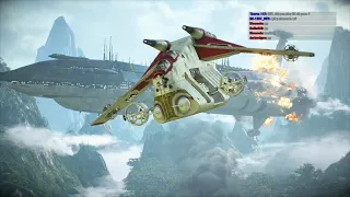 Clone troopers counter-attack the droids on Kashyyyk (Star Wars Battlefront 2 Supremacy gameplay)