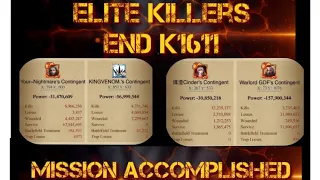 K1611 EnD Civil war - KvK 1009 .. EnD vs GDF + k1009 “Mission Accomplished” .. Clash of kings (cok)