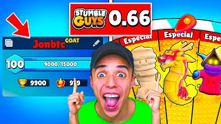 NUEVOS NIVELES y SKINS en *BETA ABIERTA* STUMBLE GUYS 0.66 😱