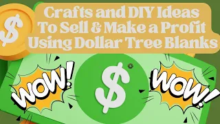 Make & Sell DIYs to Make a Profit: Summer Ideas • Using Dollar Tree Blanks • Coastal Nautical Beach