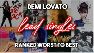 DEMI LOVATO Lead Singles (Ranked WORST to BEST) 🎸