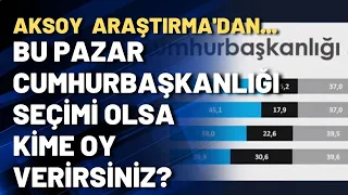 Bu pazar cumhurbaşkanlığı seçimi olsa kime oy verirsiniz?